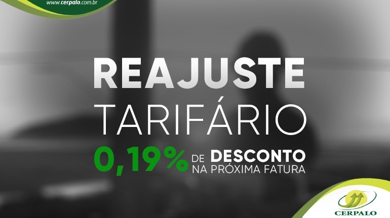 Redução da tarifa de energia em -0,19%