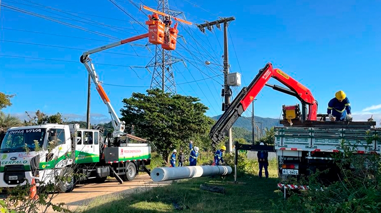 Cerpalo instala novos alimentadores para atender a Praia do Rosa