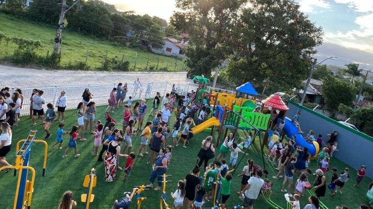 Inaugurado espaço de lazer em Ibiraquera