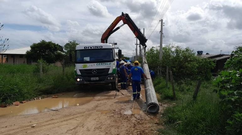 Instalação de rede trifásica e melhoria na infraestrutura